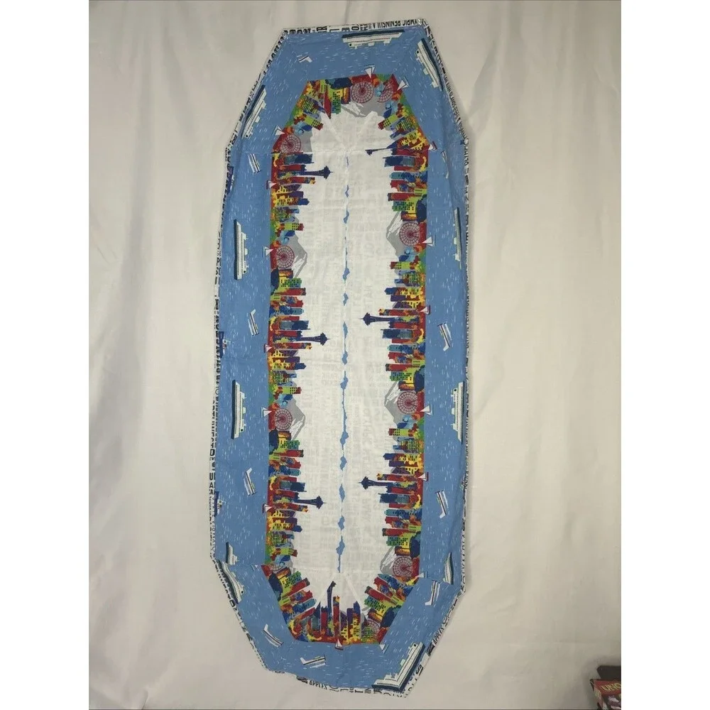 Unique Quirky Table runner  46” Rainbow Seattle Table Runner Artsy